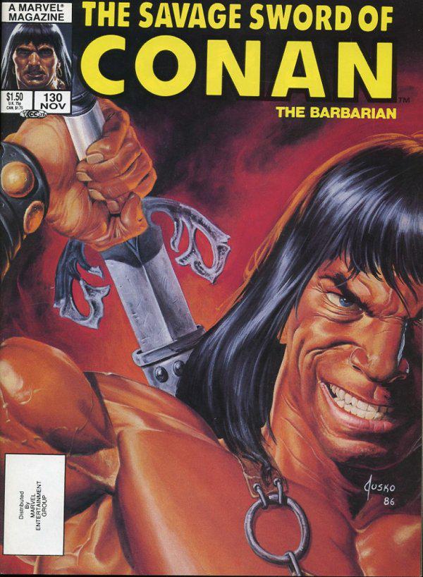 The Savage Sword of Conan #130 A Direct Edition cover