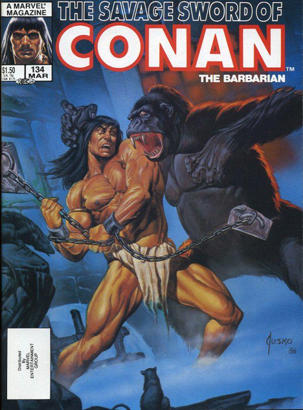 The Savage Sword of Conan #134 A Direct Edition cover