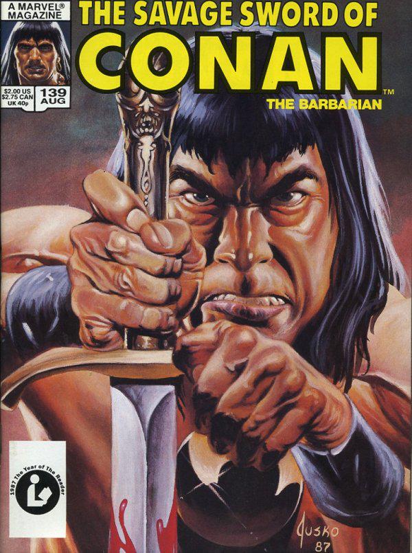 The Savage Sword of Conan #139 B Newsstand Edition cover