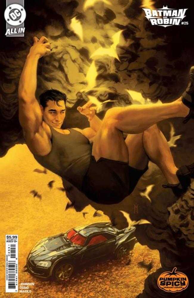 Batman And Robin #25 Cover D Miguel Mercado Pumpkin Spicy Card Stock Variant