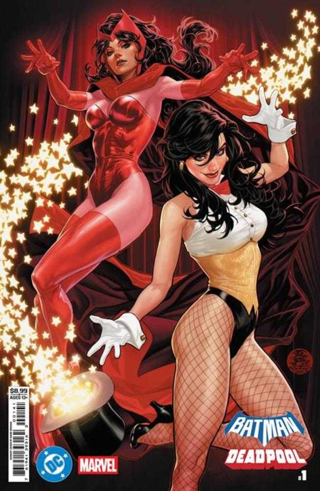 DC Marvel Batman Deadpool #1 (One Shot) Cover D Mark Brooks Zatanna Scarlet Witch Card Stock Variant