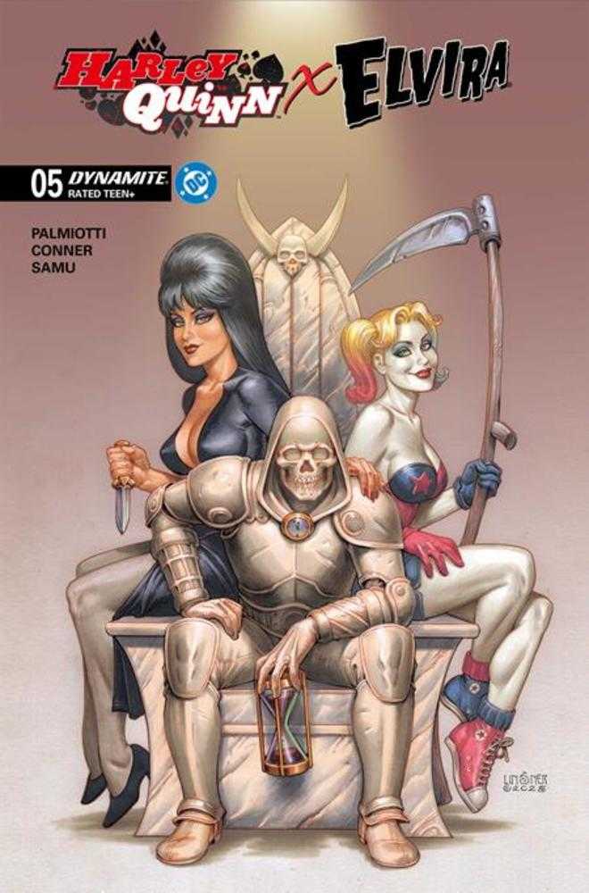 Harley Quinn X Elvira #5 Cover C Joseph Michael Linsner Variant