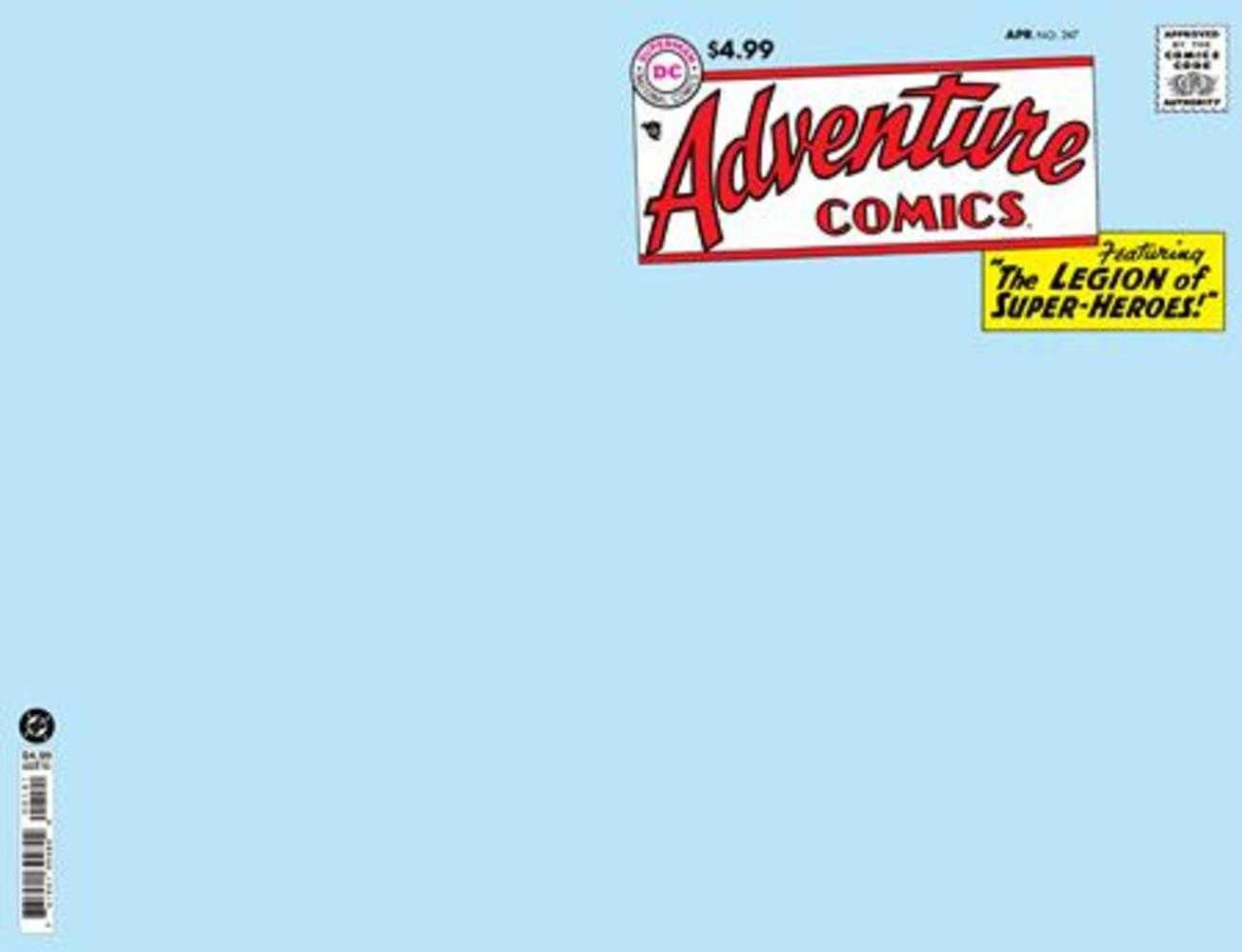Adventure Comics #247 Facsimile Edition Cover B Blank Card Stock Variant