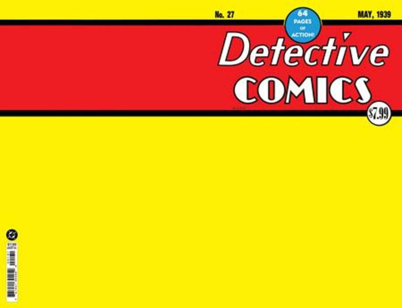 Detective Comics #27 Facsimile Edition Cover C Blank Card Stock Variant (2026)