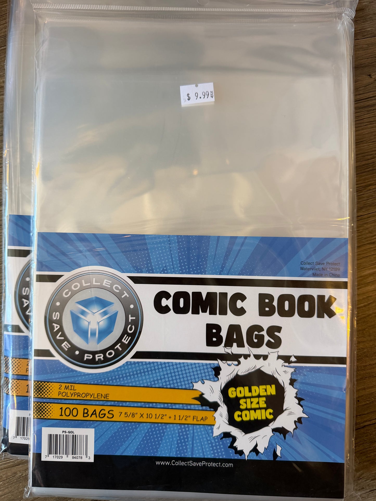 GOLDEN COMIC BAGS