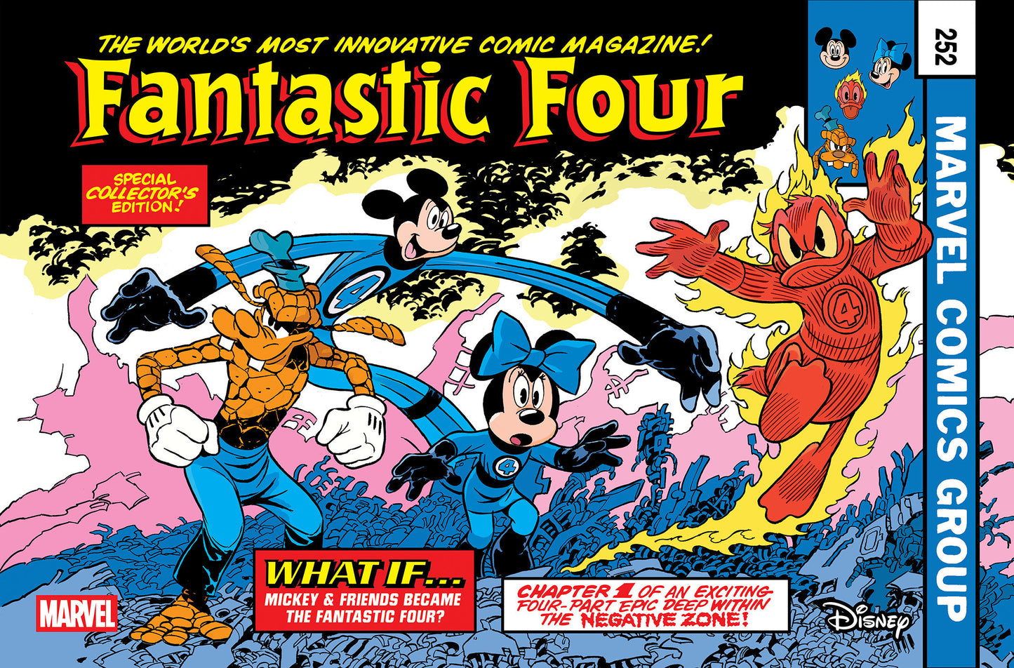 Fantastic Four #4 Andrea Freccero Disney What If? Fantastic Four Homage Variant