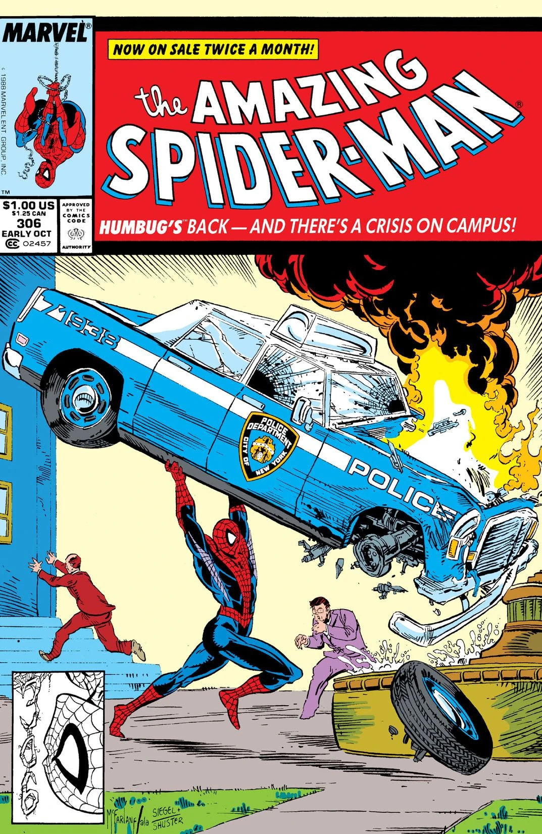 Amazing Spider-Man #306 B Newsstand Edition cover