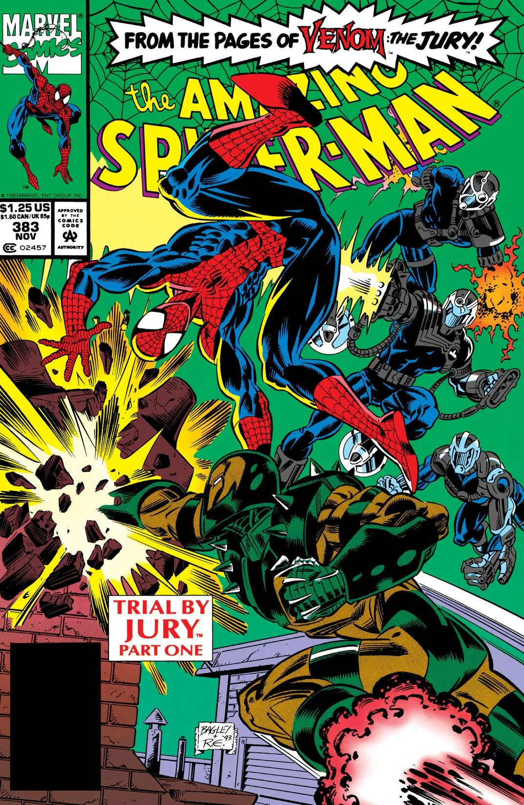 Amazing Spider-Man #383 A Direct Edition cover