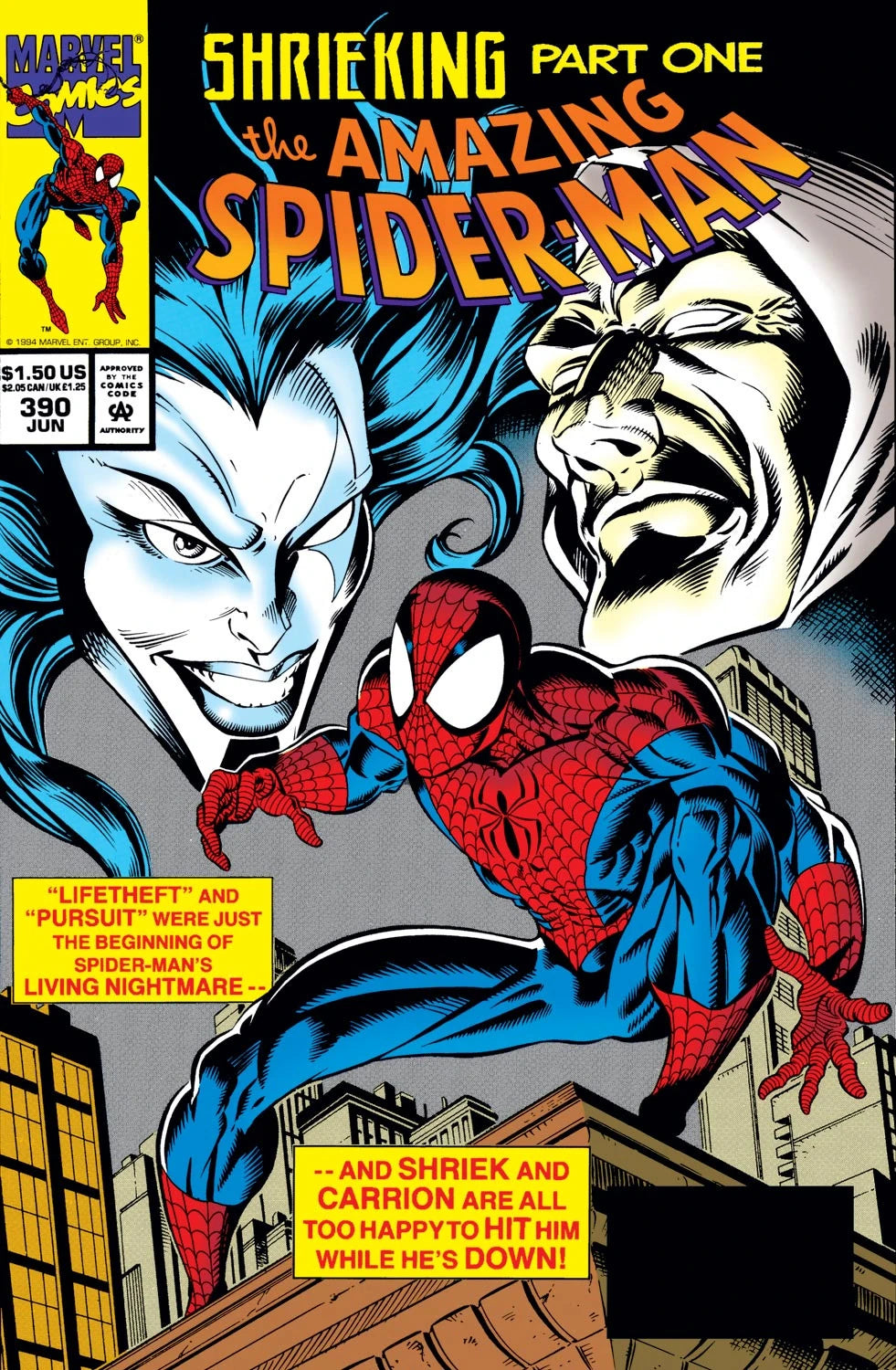 Amazing Spider-Man #390 C Direct Edition cover