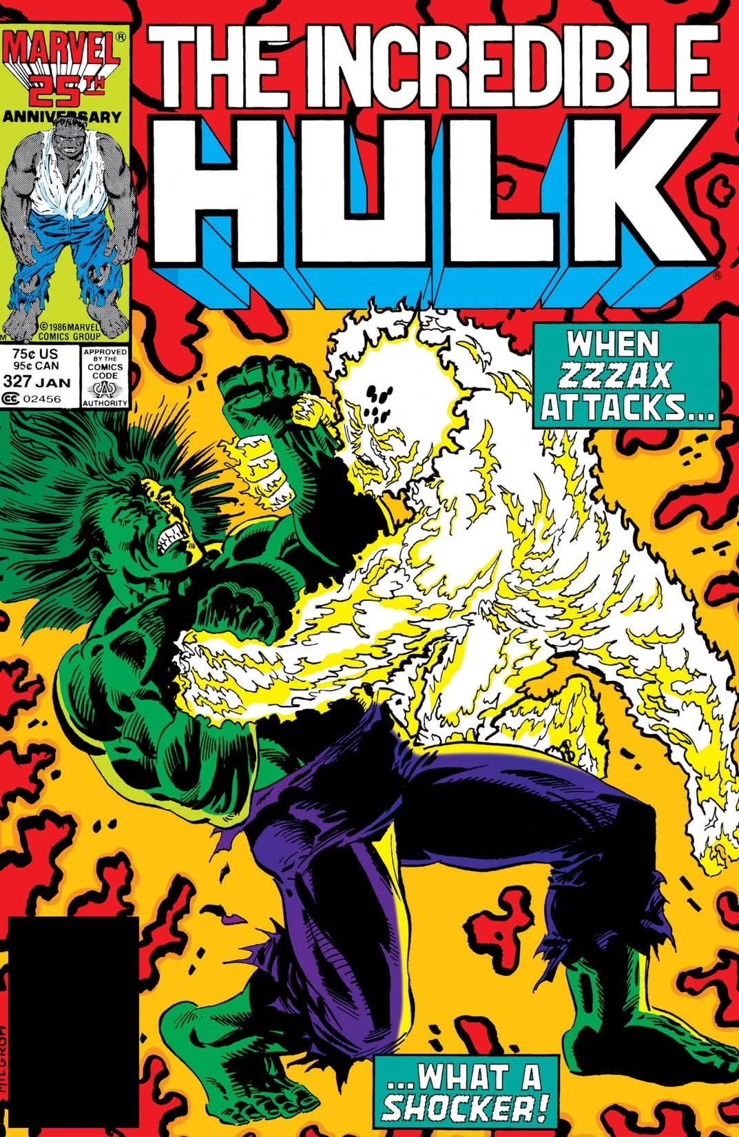 The Incredible Hulk #327 Direct Edition cover