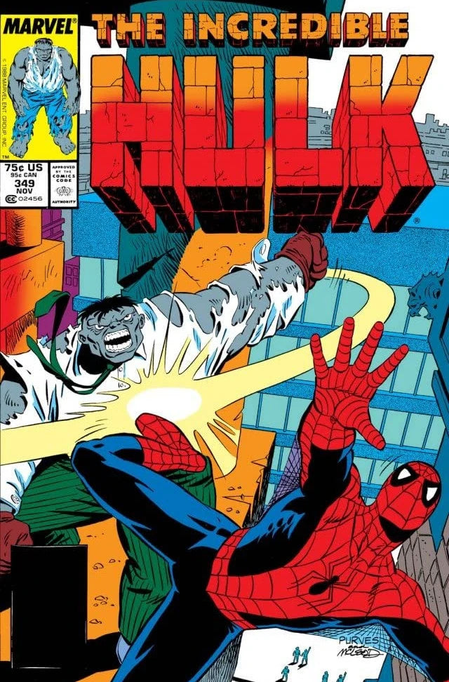 The Incredible Hulk #349 Direct Edition cover
