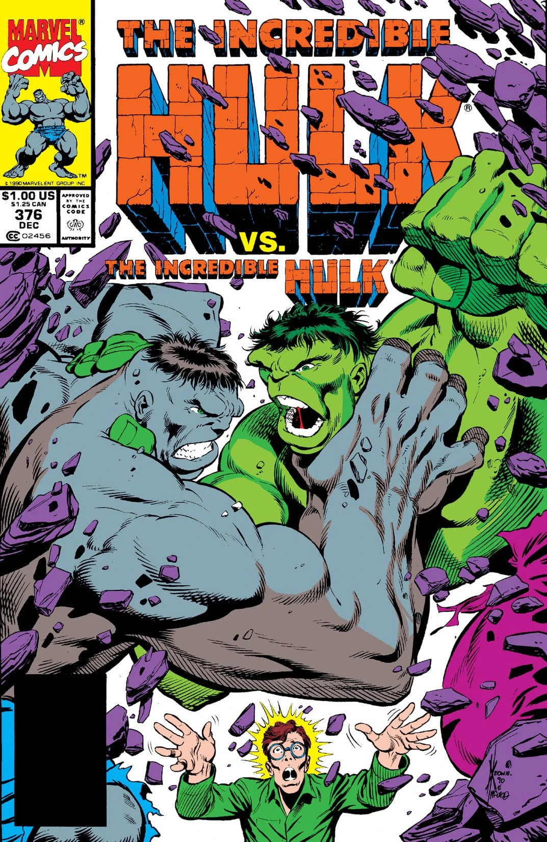 The Incredible Hulk #376 Direct Edition cover