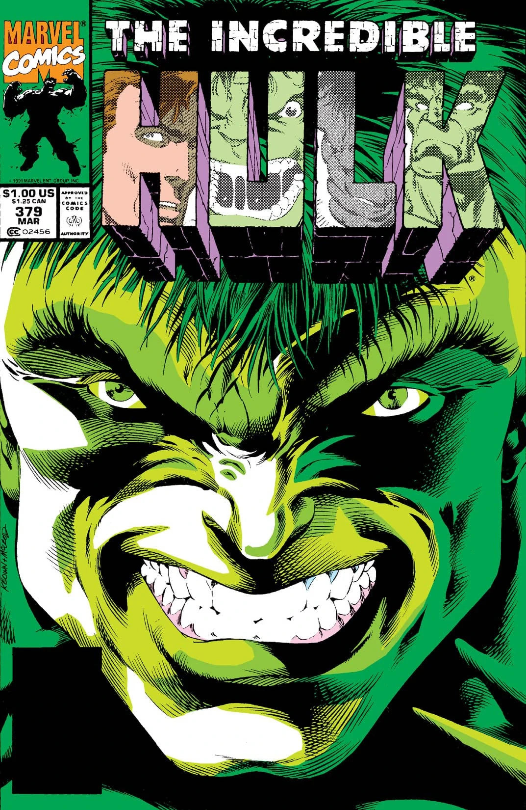 The Incredible Hulk #379 Direct Edition cover