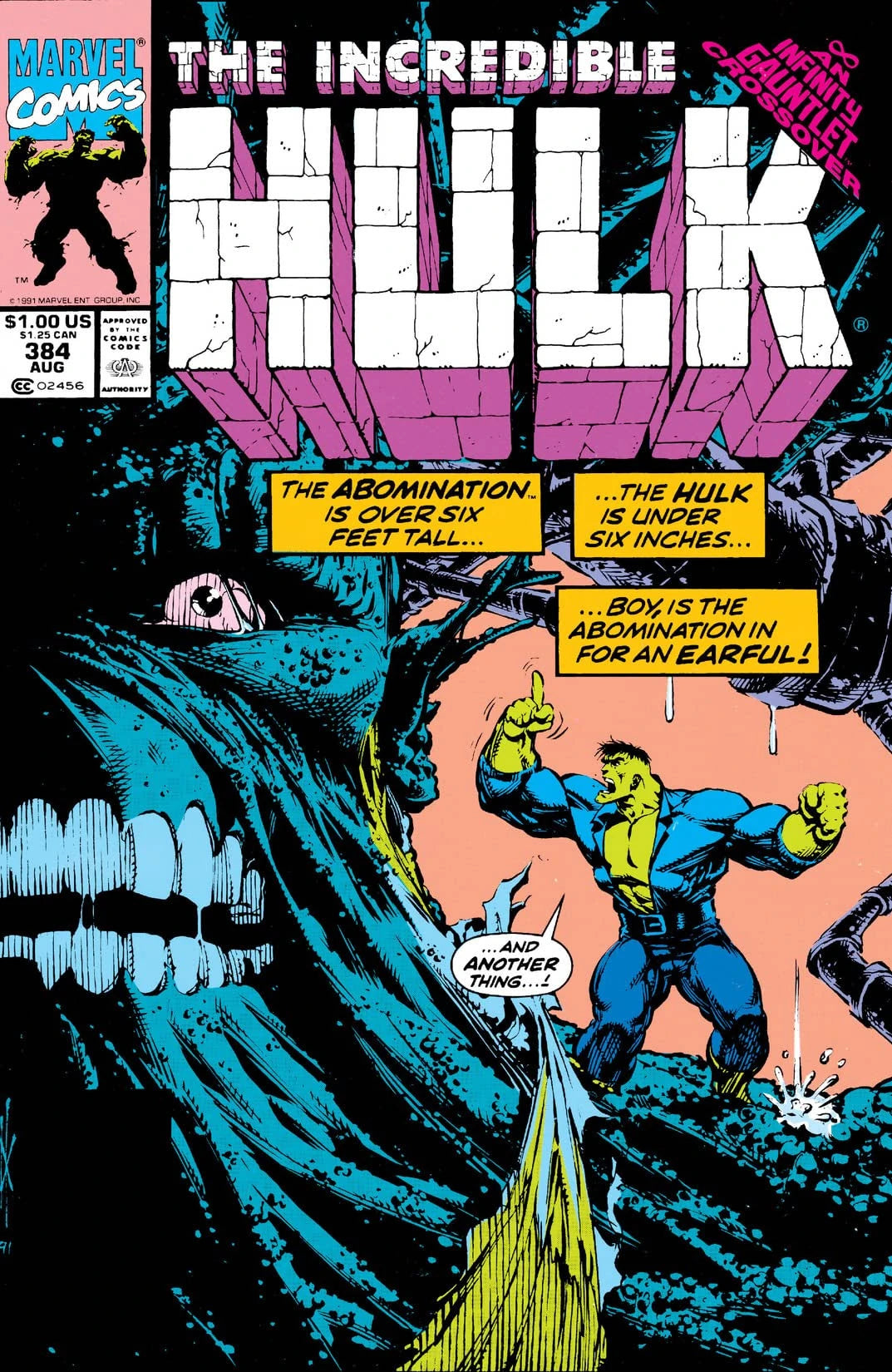 The Incredible Hulk #384 Direct Edition cover