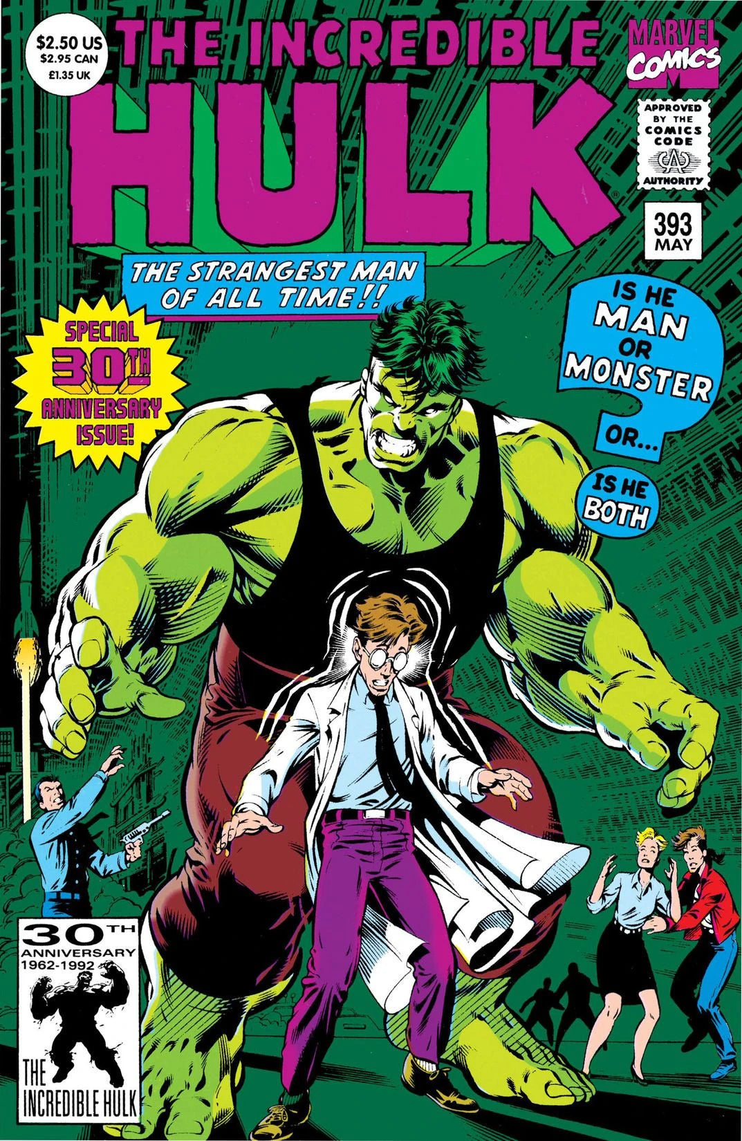 The Incredible Hulk #393 Direct Holofoil Edition cover