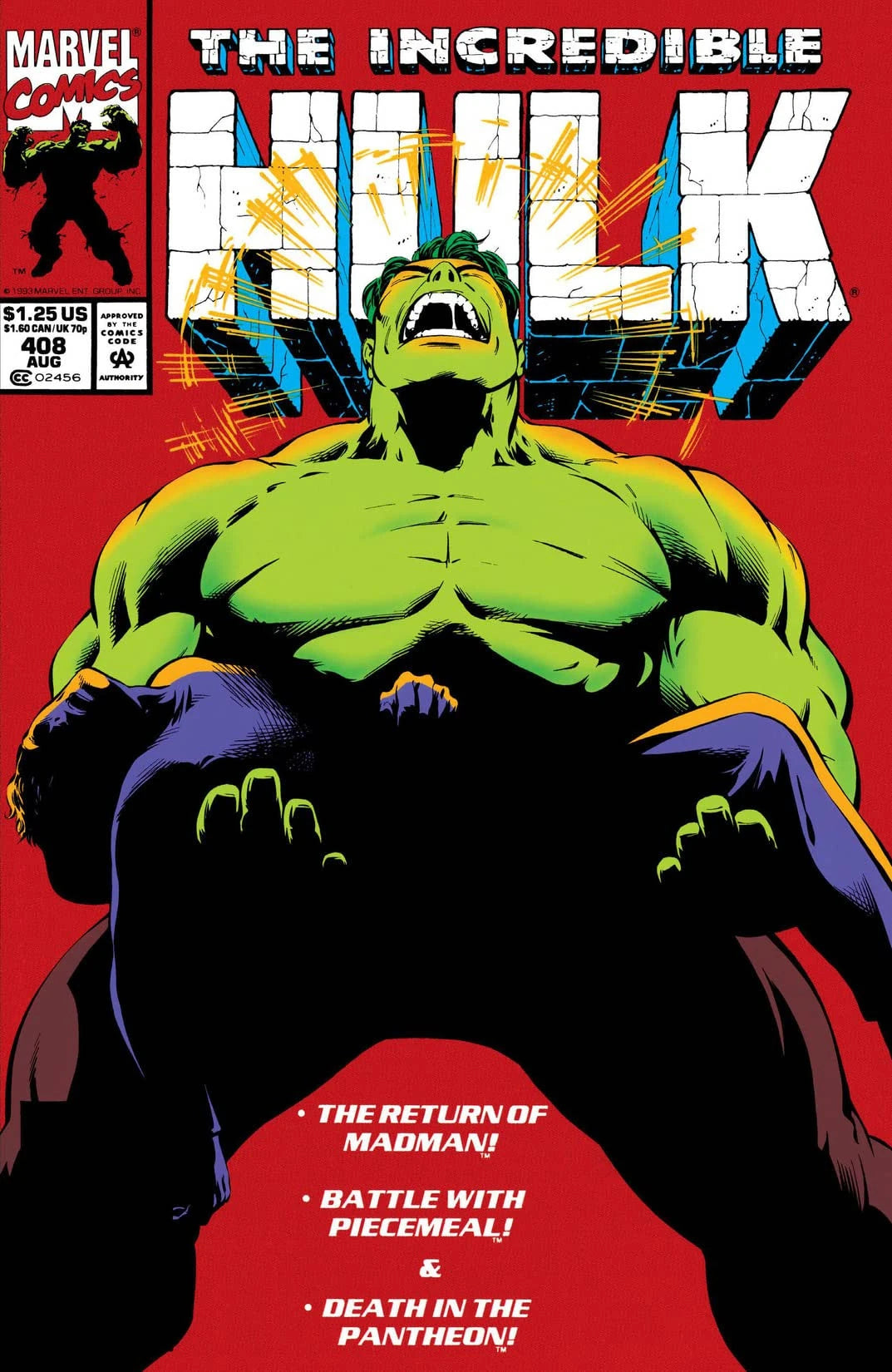 The Incredible Hulk #408 Direct Edition cover