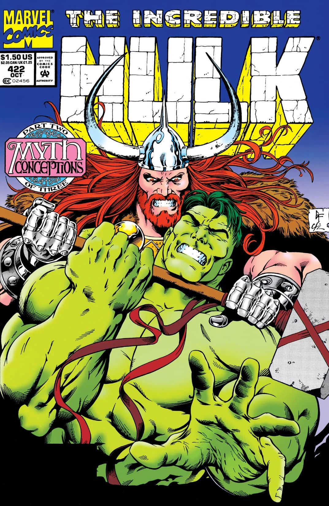 The Incredible Hulk #422 Direct Edition cover