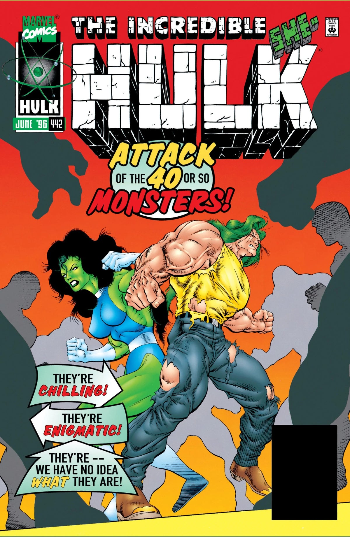 The Incredible Hulk #442 Direct Edition cover