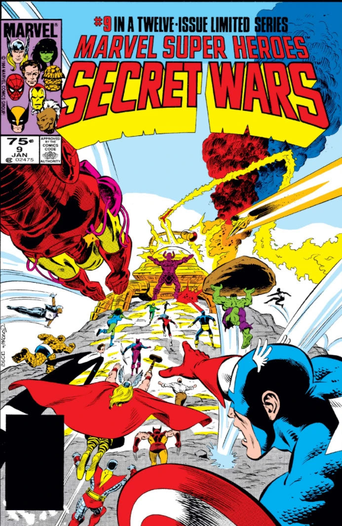 Marvel Super Heroes Secret Wars #9 B Newsstand Edition cover
