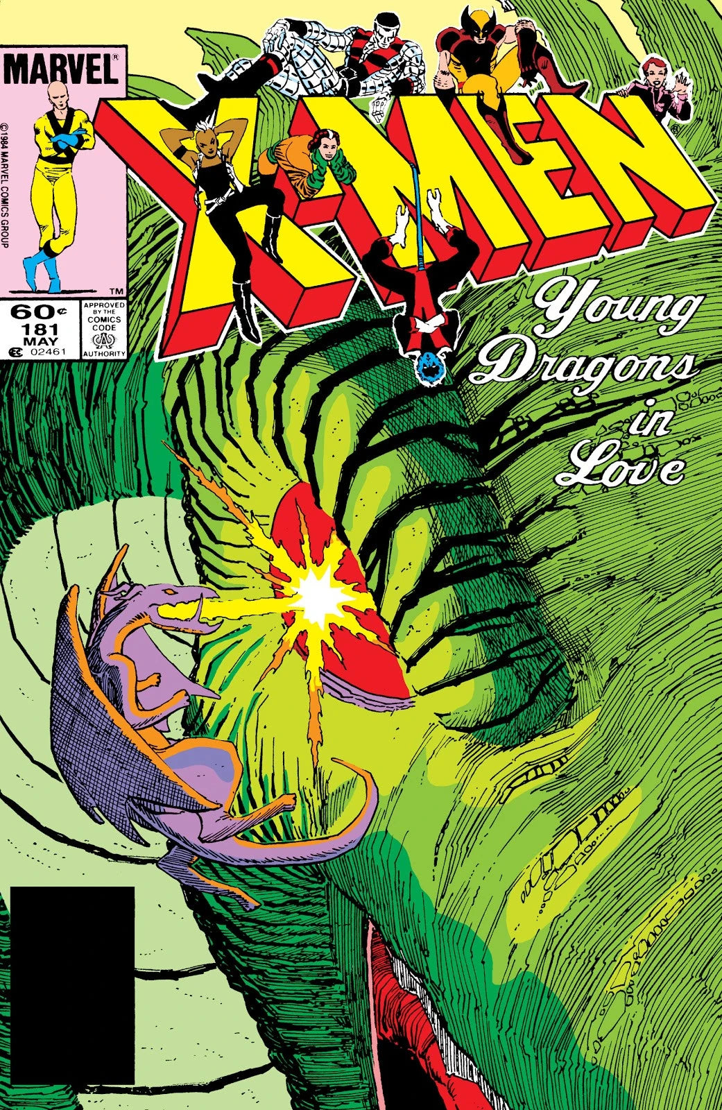 Uncanny X-Men #181 Direct Edition cover