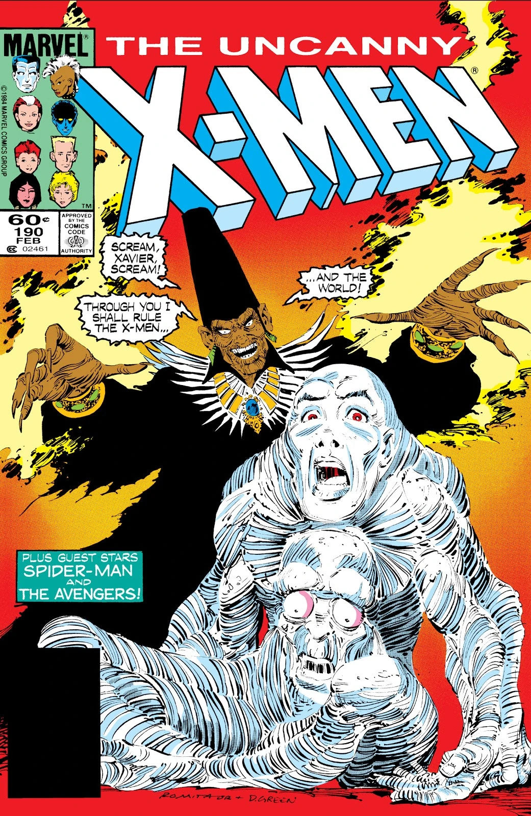 Uncanny X-Men #190 Newsstand Edition cover