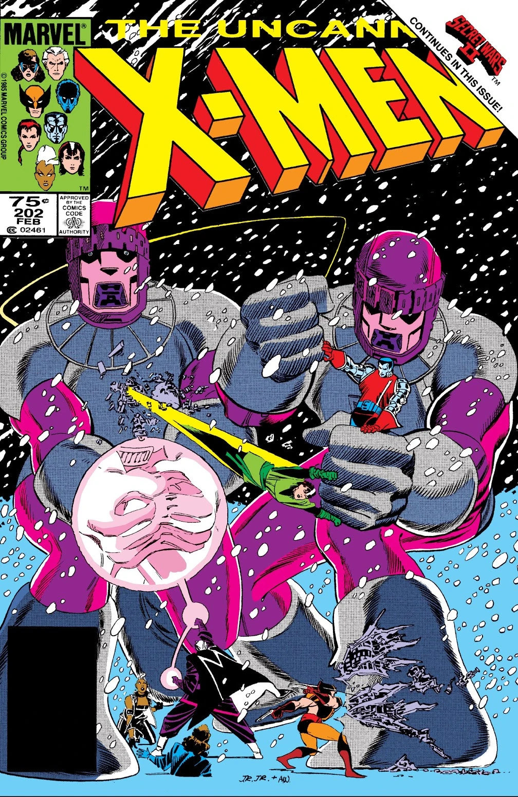 Uncanny X-Men #202 Direct Edition cover