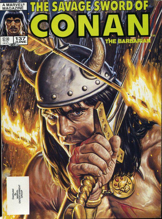 The Savage Sword of Conan #137 A Direct Edition cover