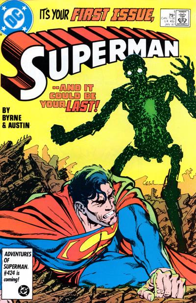 Superman #1 Direct Edition (1987) cover