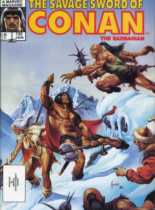 The Savage Sword of Conan #132 A Direct Edition cover