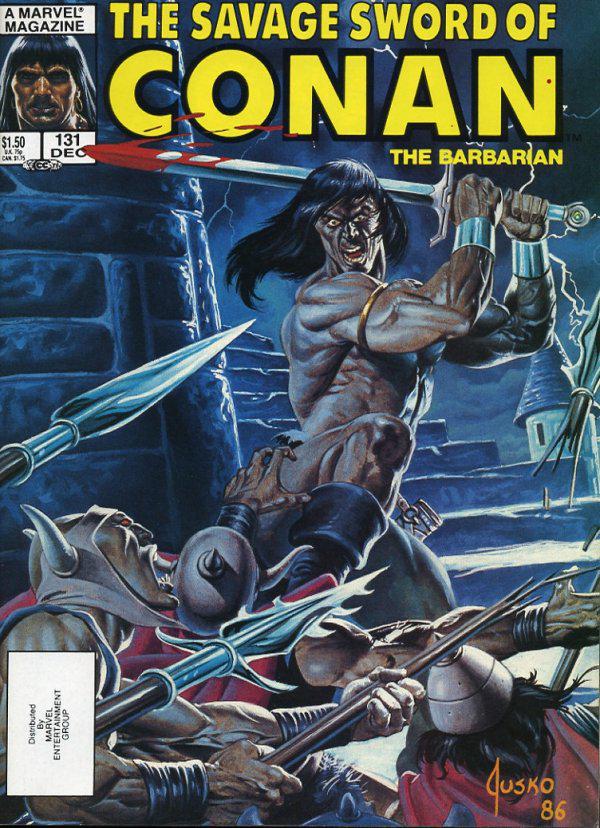 The Savage Sword of Conan #131 A Direct Edition cover