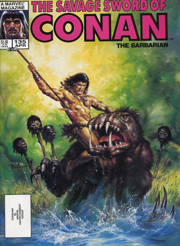 The Savage Sword of Conan #135 A Direct Edition cover
