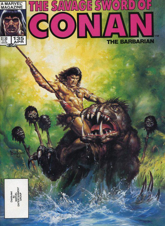 The Savage Sword of Conan #135 A Direct Edition cover