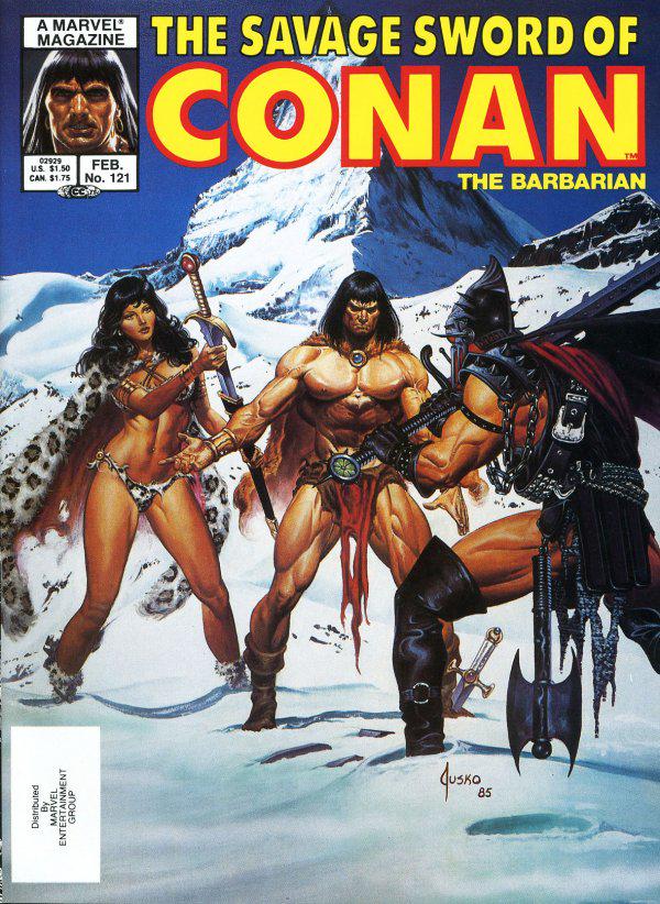 The Savage Sword of Conan #121 A Direct Edition cover