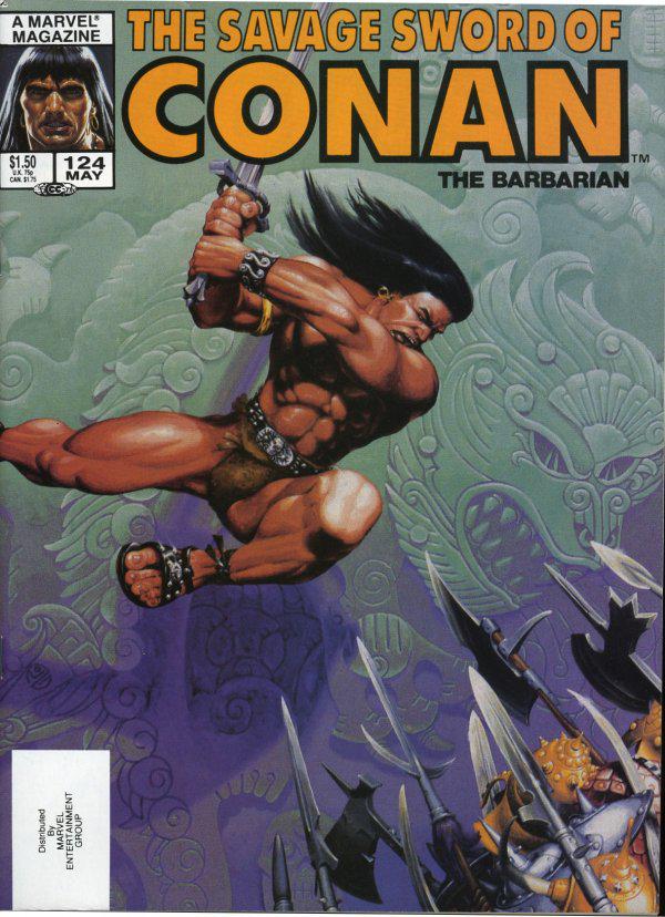 The Savage Sword of Conan #124 A Direct Edition cover