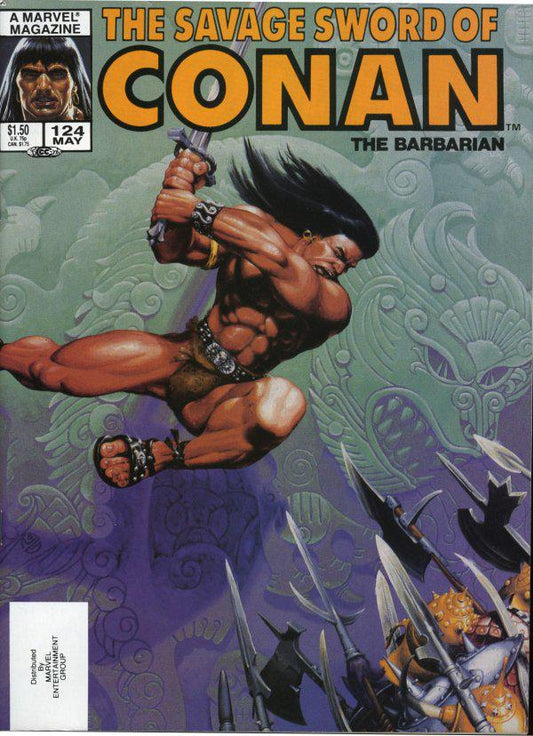 The Savage Sword of Conan #124 A Direct Edition cover
