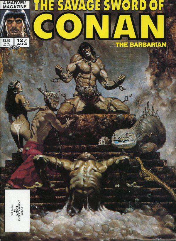 The Savage Sword of Conan #127 A Direct Edition cover