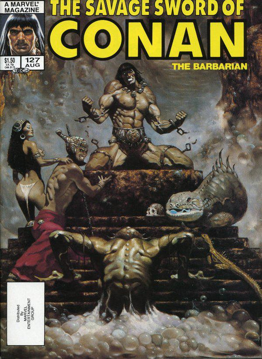 The Savage Sword of Conan #127 A Direct Edition cover