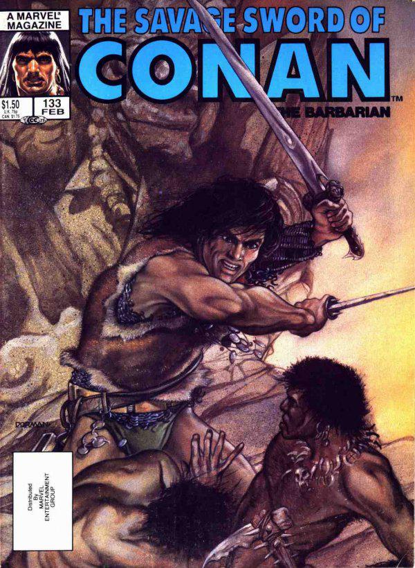 The Savage Sword of Conan #133 A Direct Edition cover