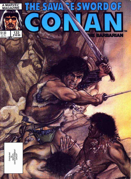 The Savage Sword of Conan #133 A Direct Edition cover