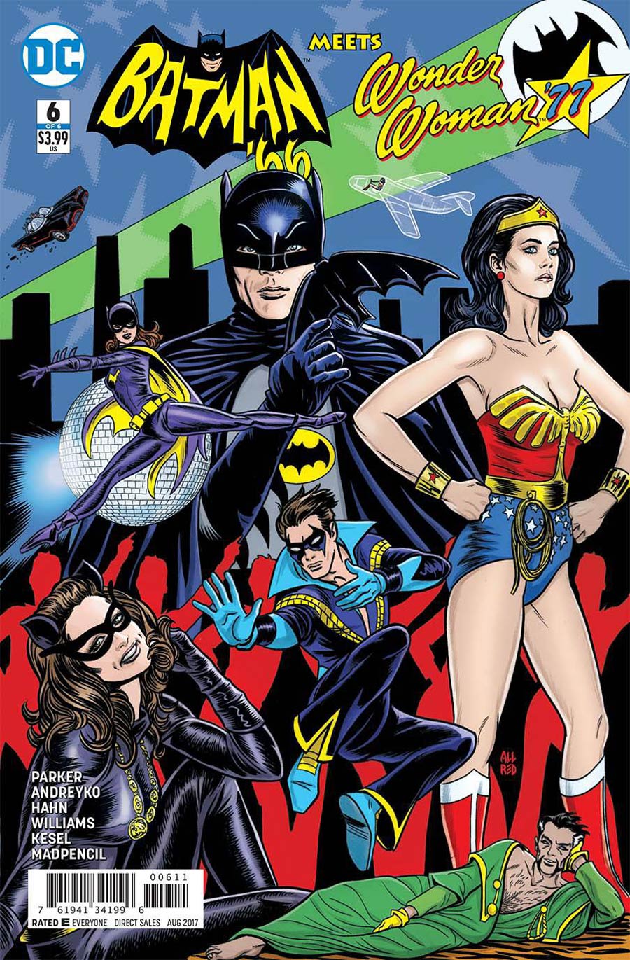 Batman '66 meets Wonder Woman '77 #6 cover