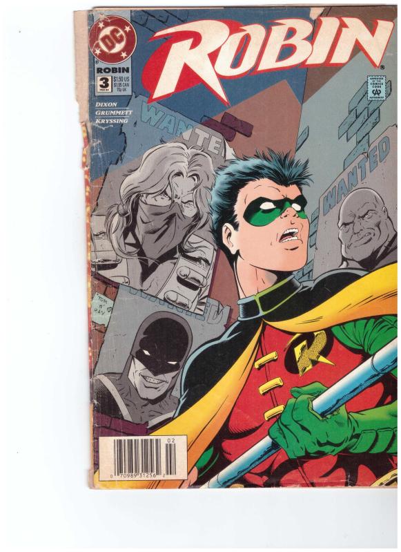 Robin #3 Newsstand Edition cover