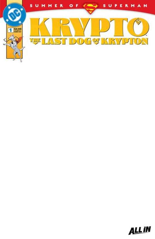 Krypto The Last Dog Of Krypton #1 (Of 5) Cover D Blank Card Stock Variant