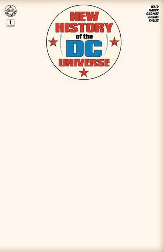 New History Of The DC Universe #1 (Of 4) Cover G Blank Card Stock Variant