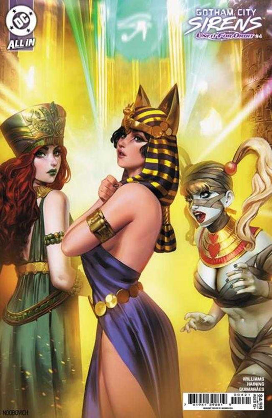 Gotham City Sirens Unfit For Orbit #4 (Of 5) Cover B Noobovich Card Stock Variant