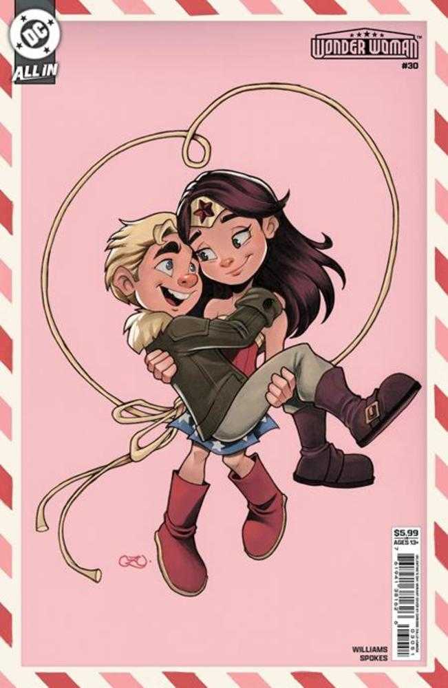 Wonder Woman #30 Cover E Chrissie Zullo Valentines Day Card Stock Variant