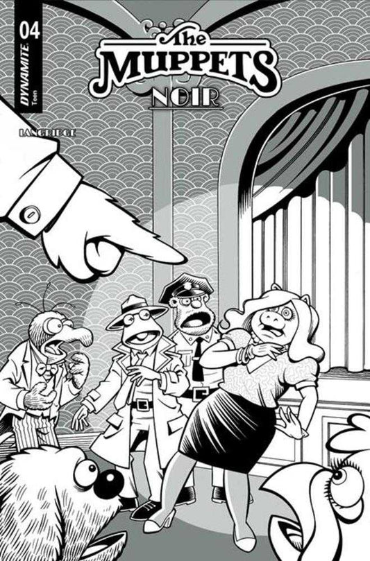 Muppets Noir #4 Cover E Inc 1:15 Roger Langridge Line Art Variant