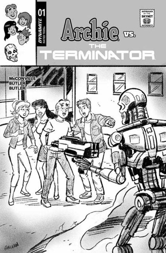 Archie vs The Terminator #1 Cover L 1 in 10 Bill Galvan Pencils Variant