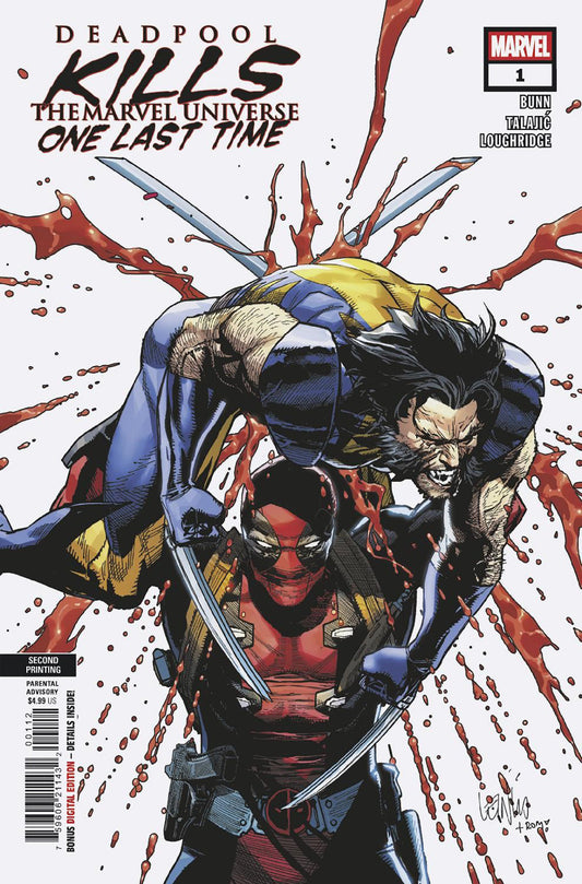 Deadpool Kills The Marvel Universe One Last Time #1 Leinil Yu 2nd Print Variant