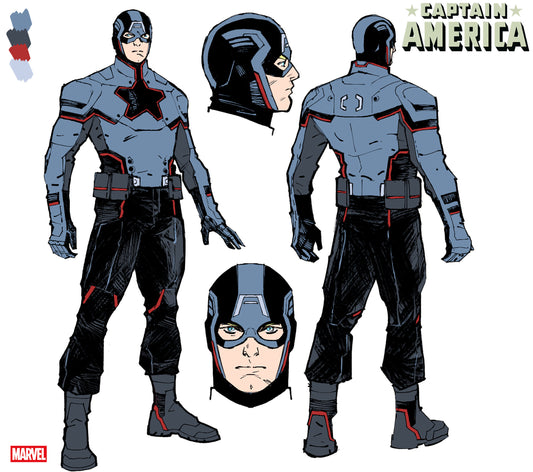 Captain America #2 Valerio Schiti Design Variant