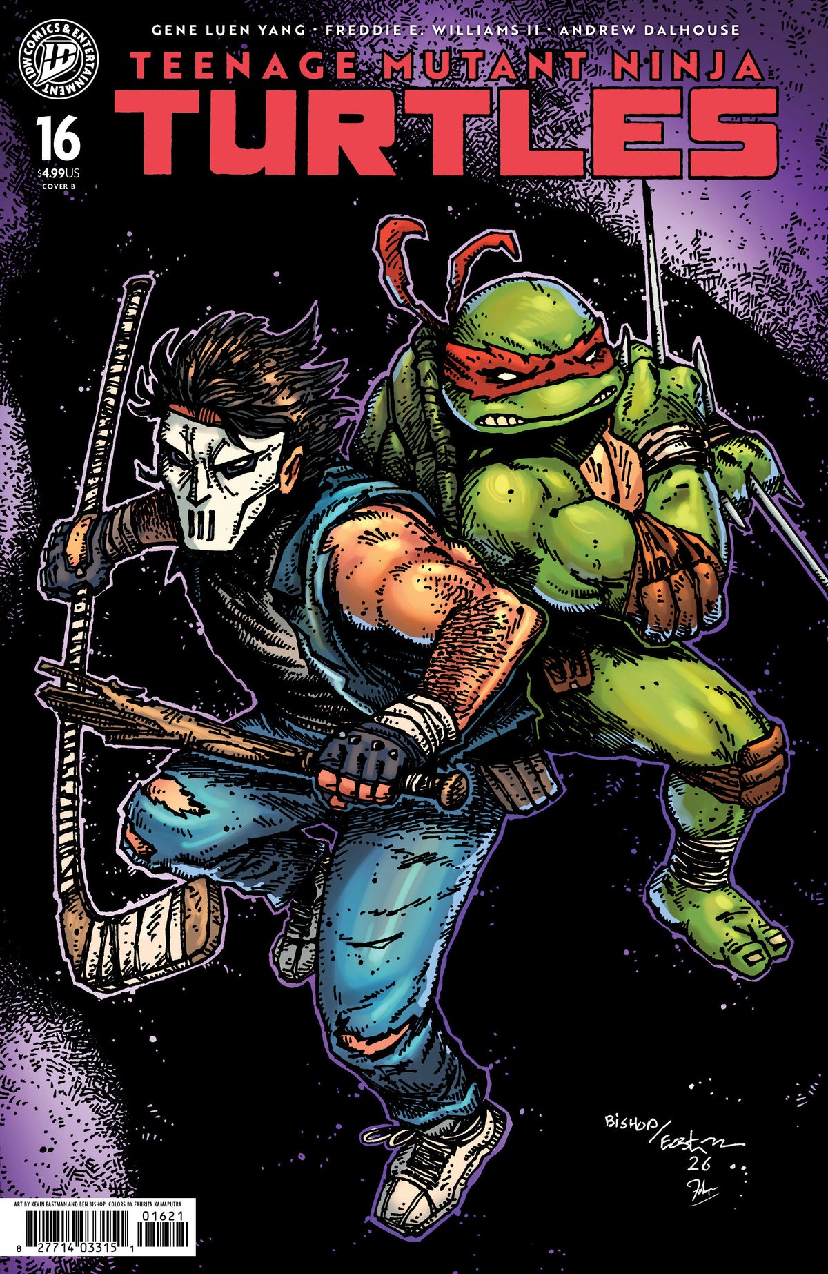 Teenage Mutant Ninja Turtles #16 Variant B (Eastman & Bishop)